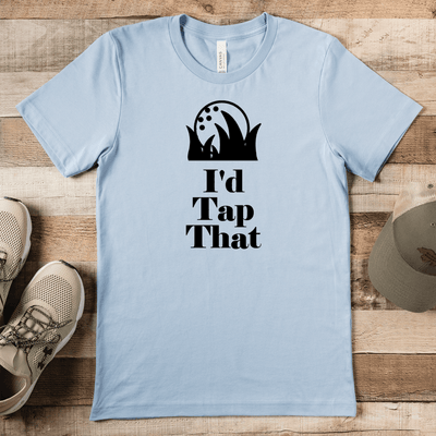 Light Blue Mens T-Shirt With Id Tap That Design