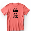 Light Red Mens T-Shirt With Id Tap That Design