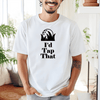 White Mens T-Shirt With Id Tap That Design