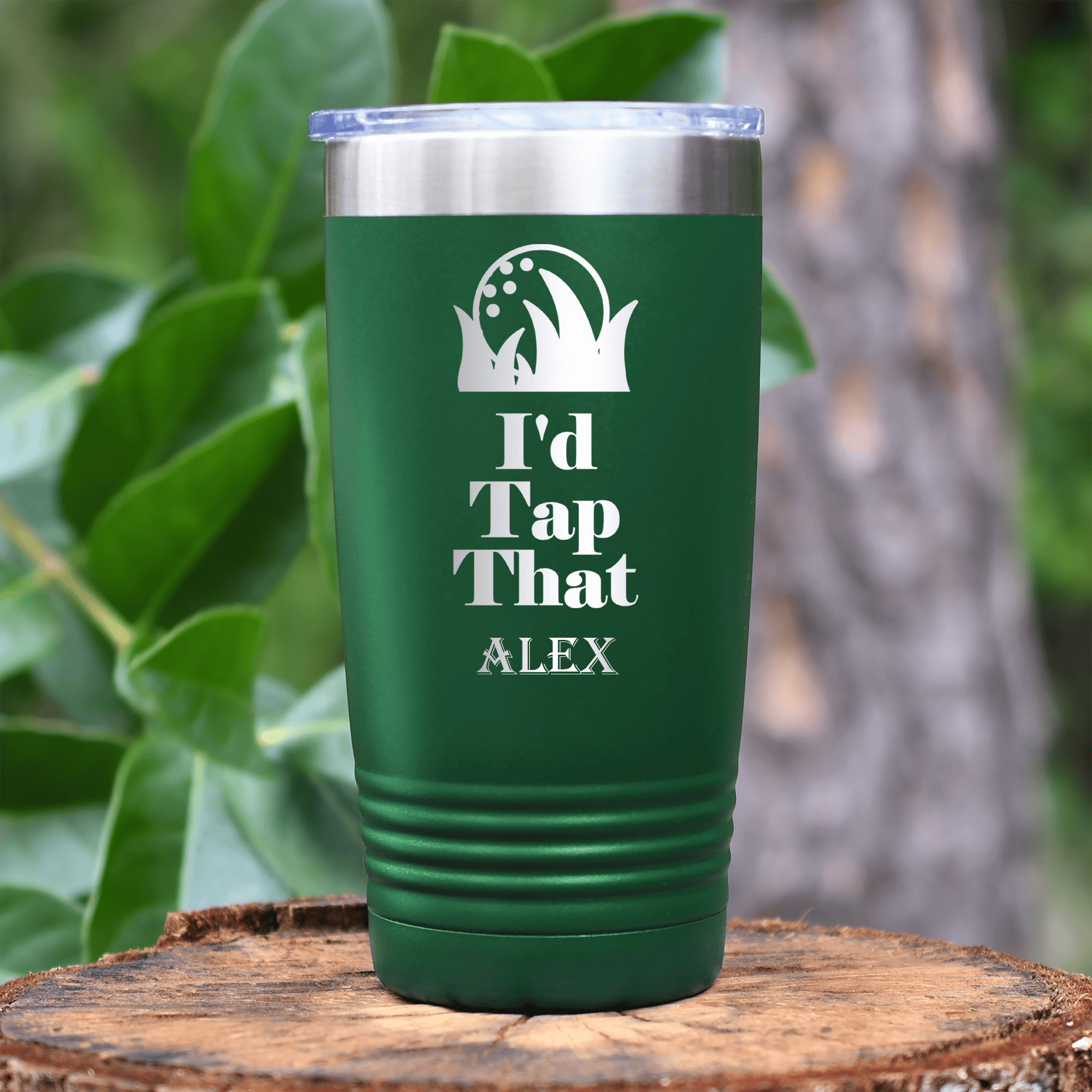 Green Golf Tumbler With Id Tap That Design