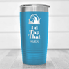 Light Blue Golf Tumbler With Id Tap That Design