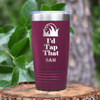 Maroon Golf Tumbler With Id Tap That Design