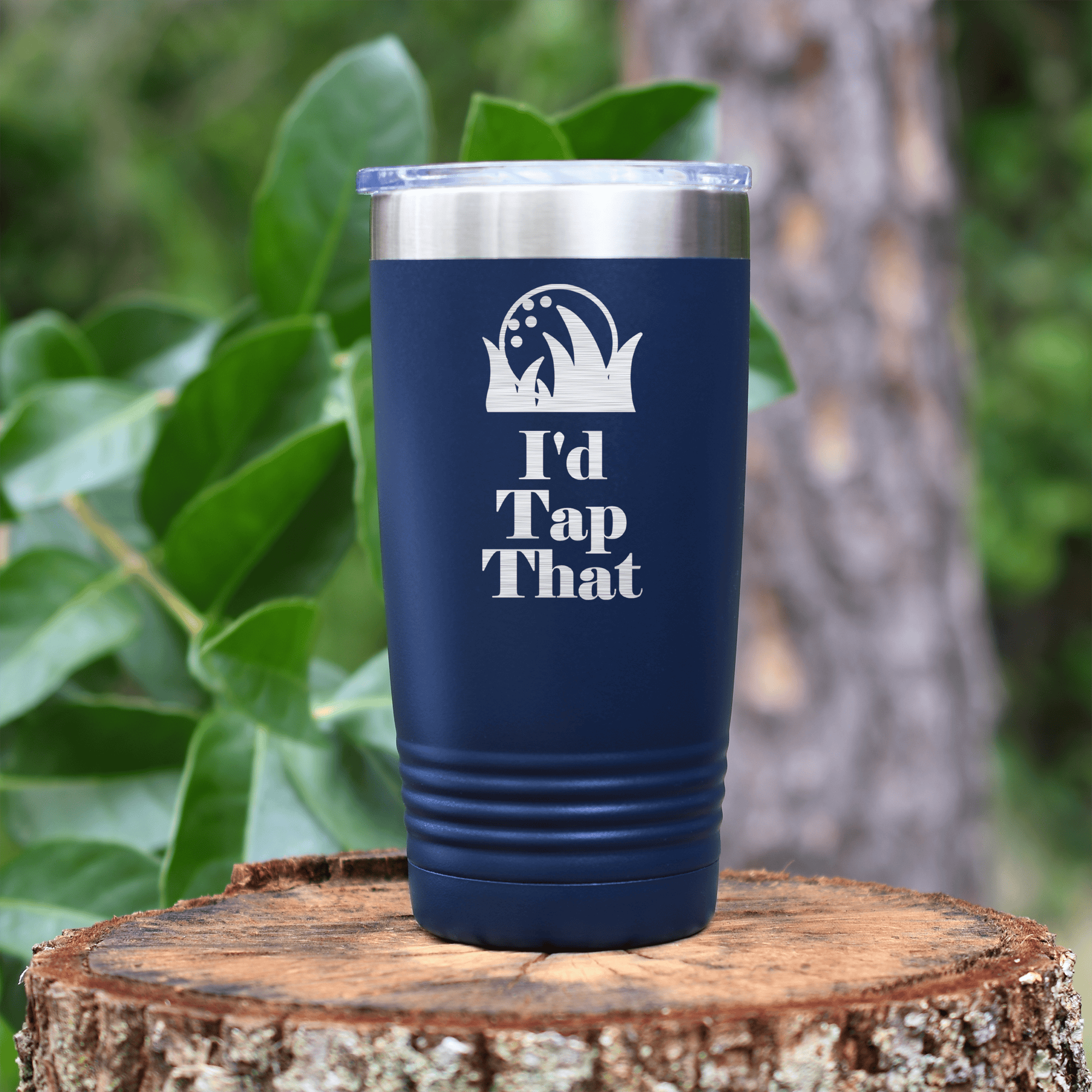 Navy golf tumbler Id Tap That