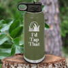 Military Green golf water bottle Id Tap That