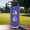 Purple golf water bottle Id Tap That