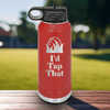 Red golf water bottle Id Tap That