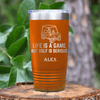 Orange Golf Tumbler With Life Is A Game Design