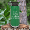 Green golf water bottle Life Is A Game