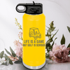 Yellow golf water bottle Life Is A Game