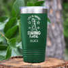 Green Golf Tumbler With Life Is Short Swing Hard Design