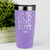Light Purple Golf Tumbler With Look At Her Putt Design