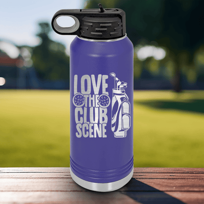 Purple golf water bottle Love The Club Scene