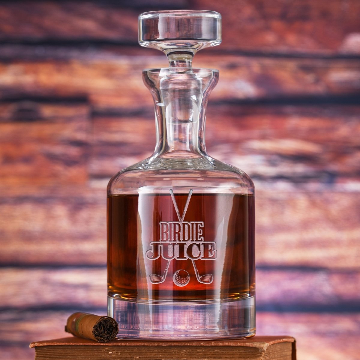 Birdie Juice Golf Engraved Crystal Decanter