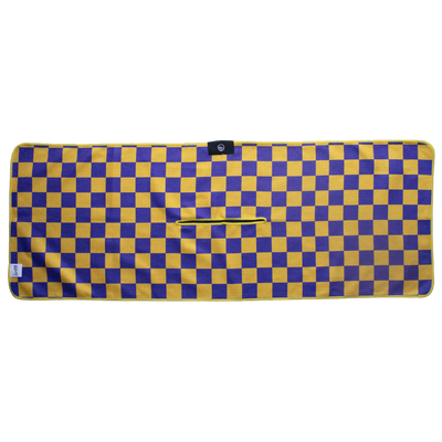 Purple & Yellow Tailgate Golf Towel