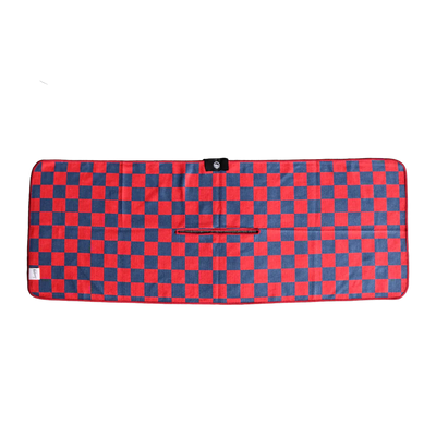 Navy & Red Tailgate Golf Towel