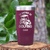 Maroon Golf Tumbler With Rather Be Golfin Design