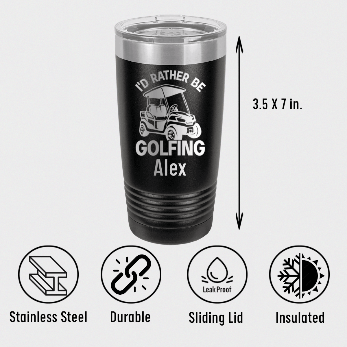 Rather Be Golfin Tumbler