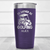 Purple Golf Tumbler With Rather Be Golfin Design