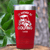 Red Golf Tumbler With Rather Be Golfin Design