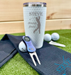 Personalized Golf Gift Box Set with Custom Towel, Divot Tool, Tumbler, and Engraved Box