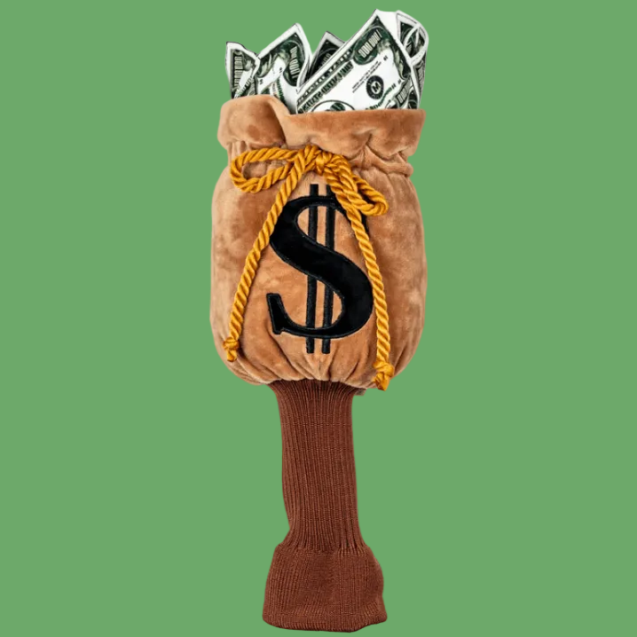 Money Bags Golf Headcover