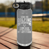 Grey golf water bottle Send Me Golfing