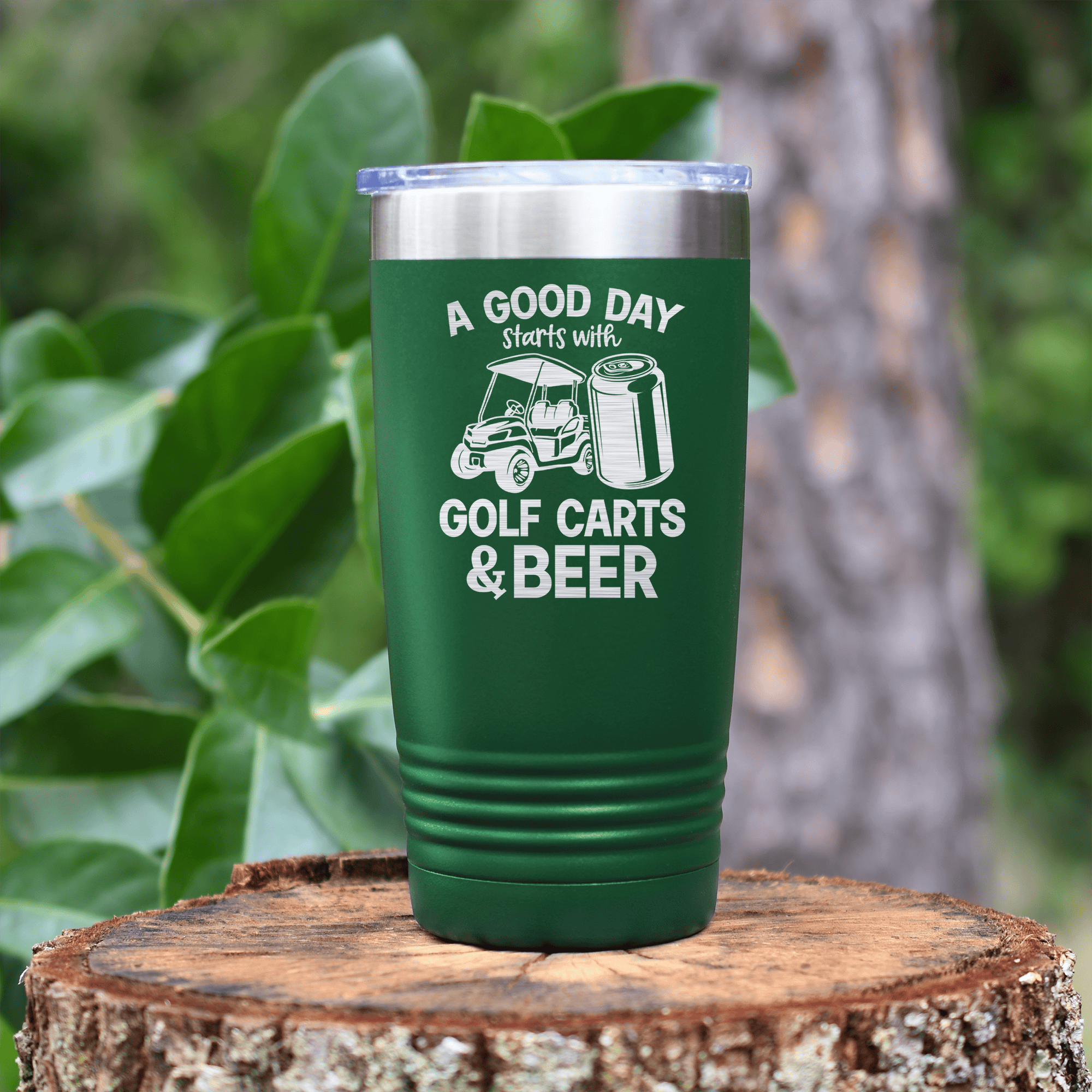 Green golf tumbler Sip And Swing