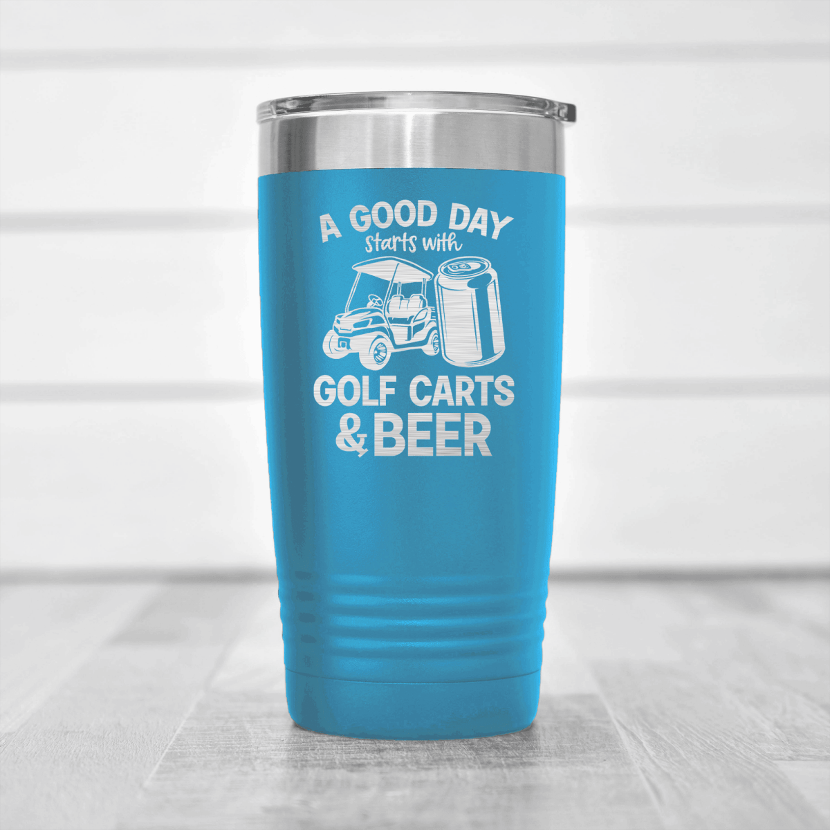 Light Blue golf tumbler Sip And Swing