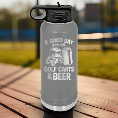 Grey golf water bottle Sip And Swing