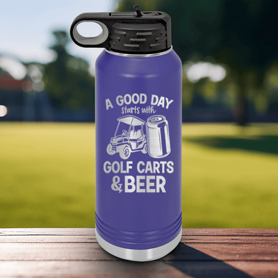 Purple golf water bottle Sip And Swing