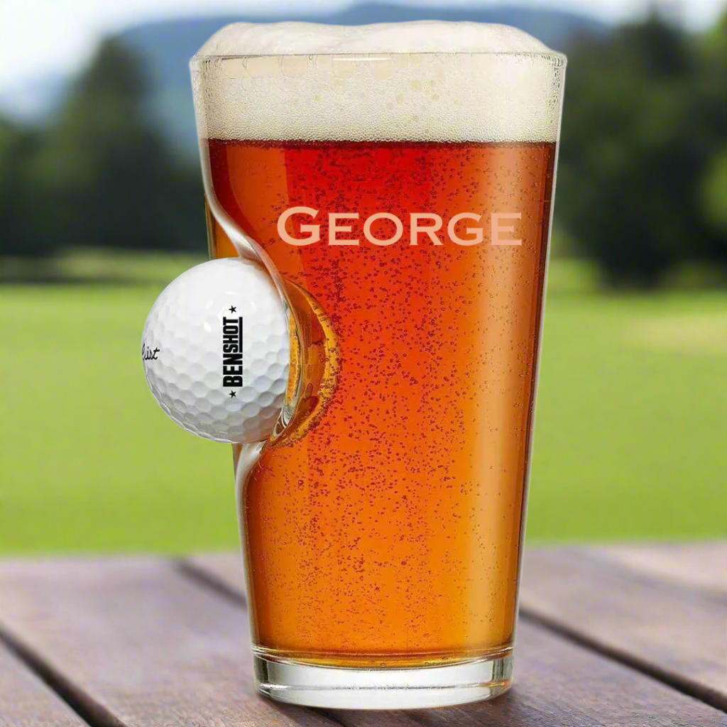 Swing and Sip Golf Ball Pint Glass