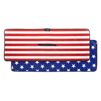 Stars and Striped Golf Towel