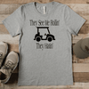 Grey Mens T-Shirt With They See Me Rollin Design