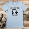 Light Blue Mens T-Shirt With They See Me Rollin Design