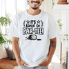 White Mens T-Shirt With Time To Par Tee Design