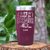 Maroon Golf Tumbler With Time To Par Tee Design