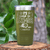 Military Green Golf Tumbler With Time To Par Tee Design