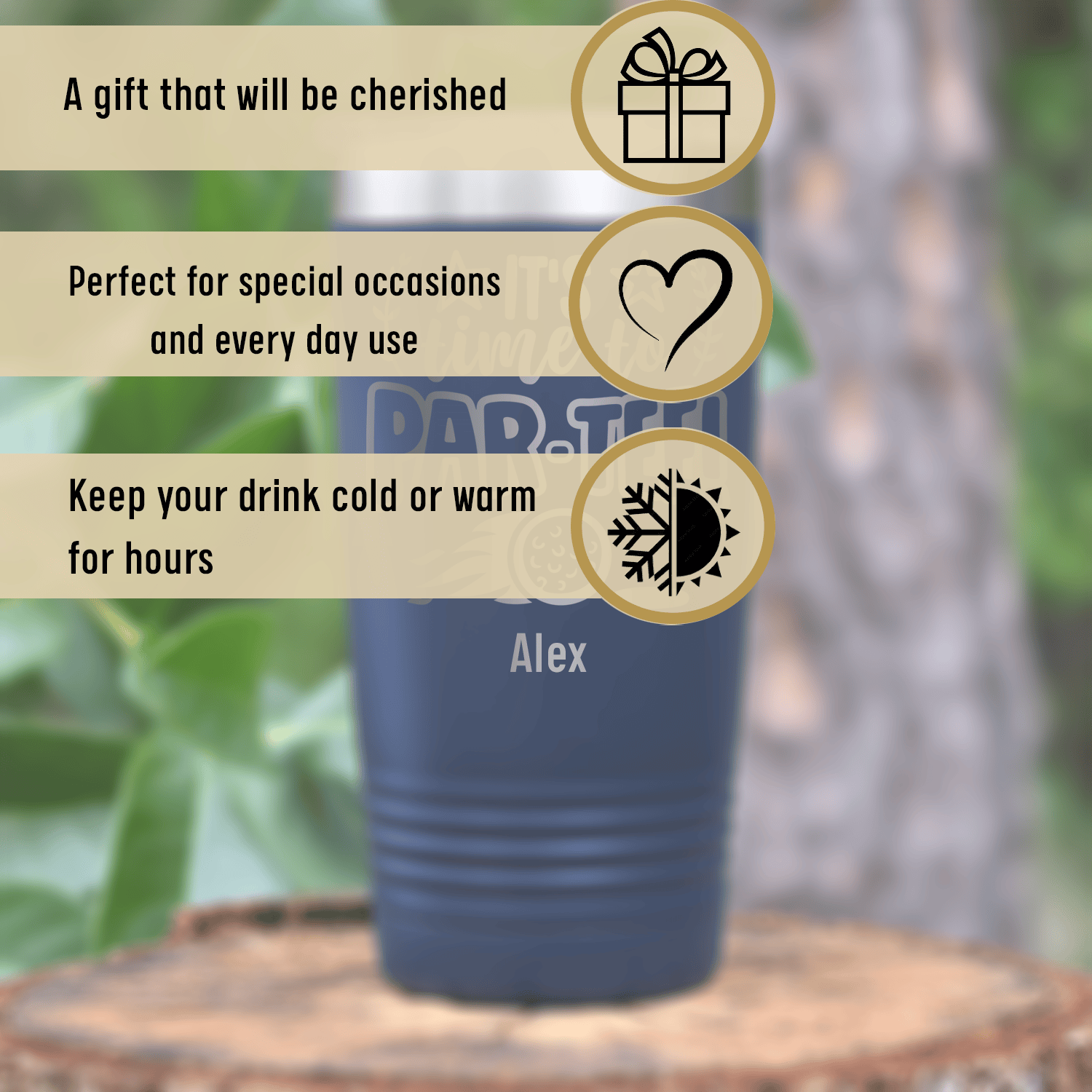 Time To Par Tee Tumbler