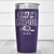 Purple Golf Tumbler With Time To Par Tee Design