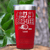 Red Golf Tumbler With Time To Par Tee Design