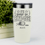 White Golf Tumbler With Time To Par Tee Design
