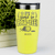 Yellow Golf Tumbler With Time To Par Tee Design