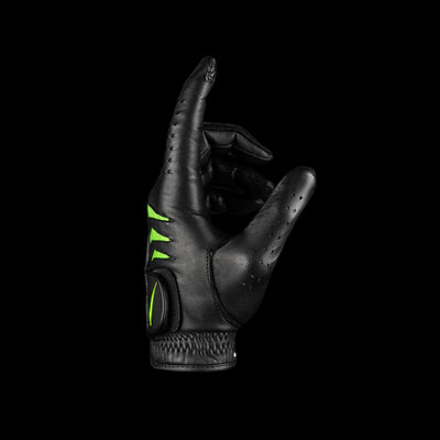 Through Touch Golf Glove Black Side view