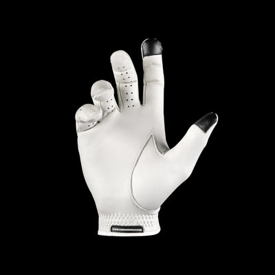 Through Touch Golf Glove White Palm view