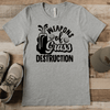Grey Mens T-Shirt With Weapons Of Grass Destruction Design