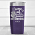 Purple Golf Tumbler With Weapons Of Grass Destruction Design