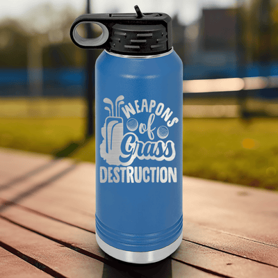 Blue golf water bottle Weapons Of Grass Destruction