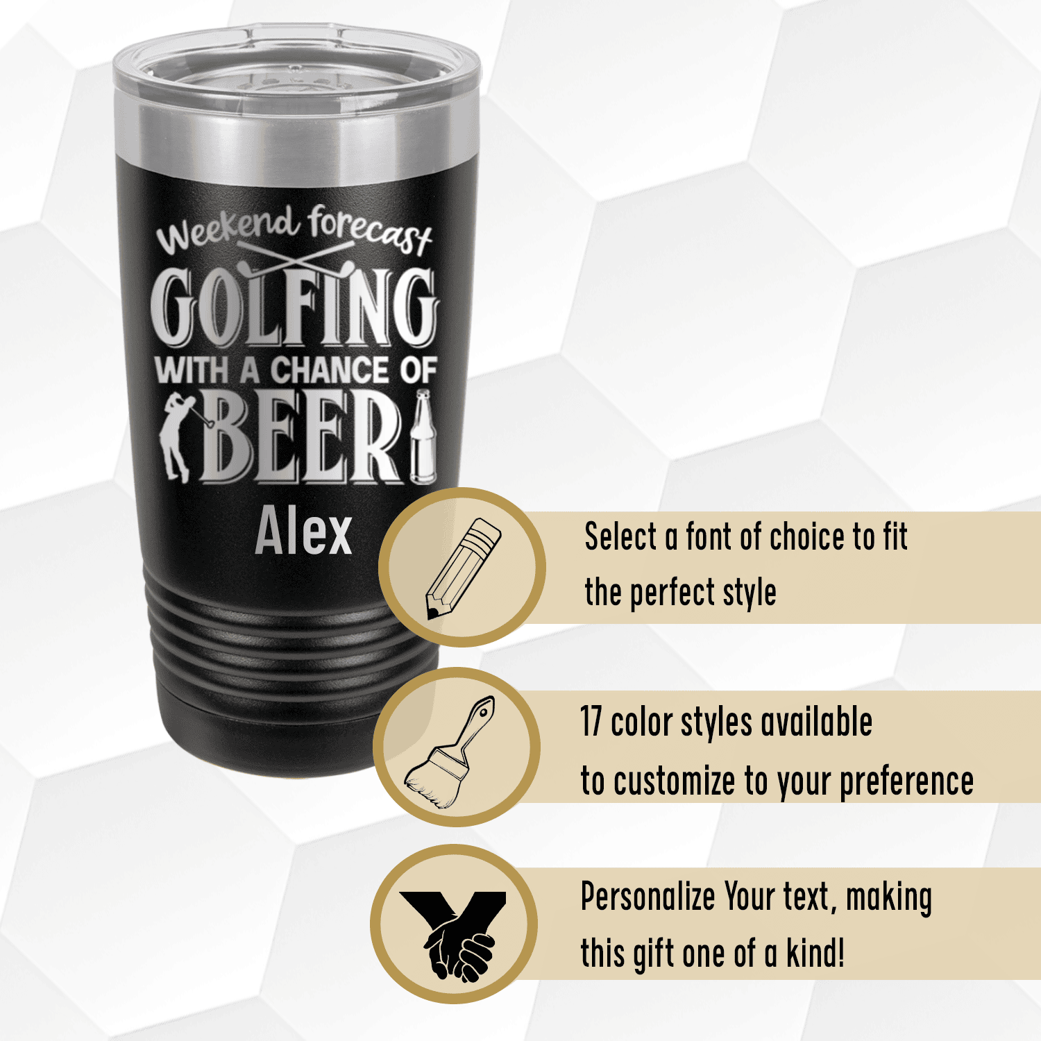 Weekend Forecast Golfing Tumbler