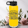 Yellow golf water bottle Weekend Forecast Golfing