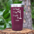 Maroon Golf Tumbler With What The Putt Design